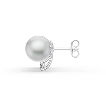 White GoldEarrings - view 1